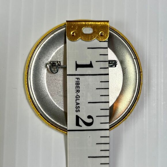 Vintage Button Somebody Loves Me with Mouse Heart Pin - Picture 4 of 4